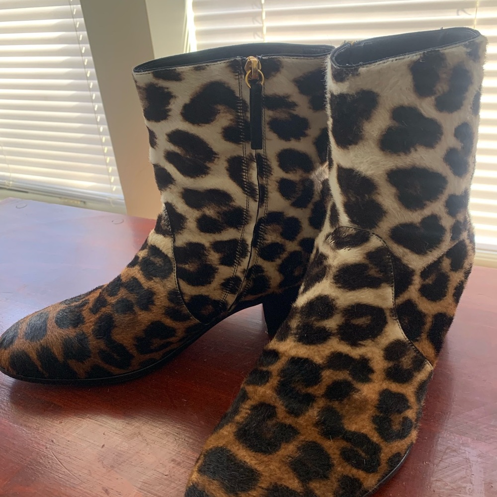 Giuseppe Zanotti Leopard Print Men’s Cowboy Boots - Picture 5 of 6